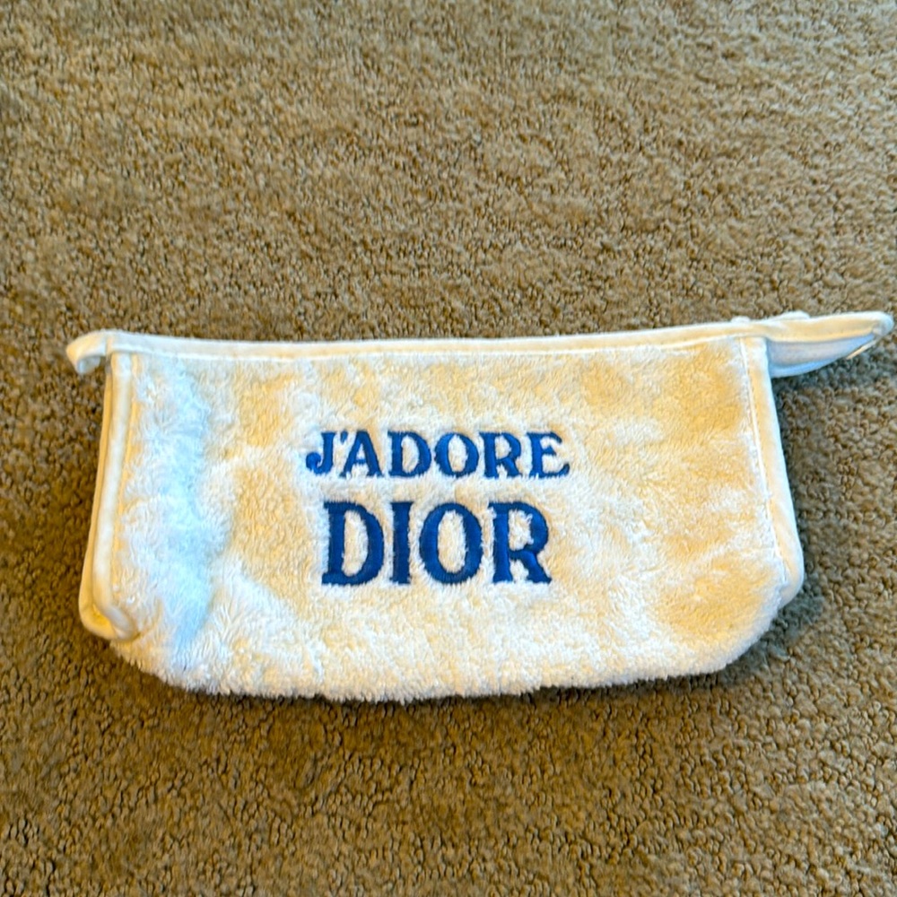 Dior Terry Cloth Makeup Pouch